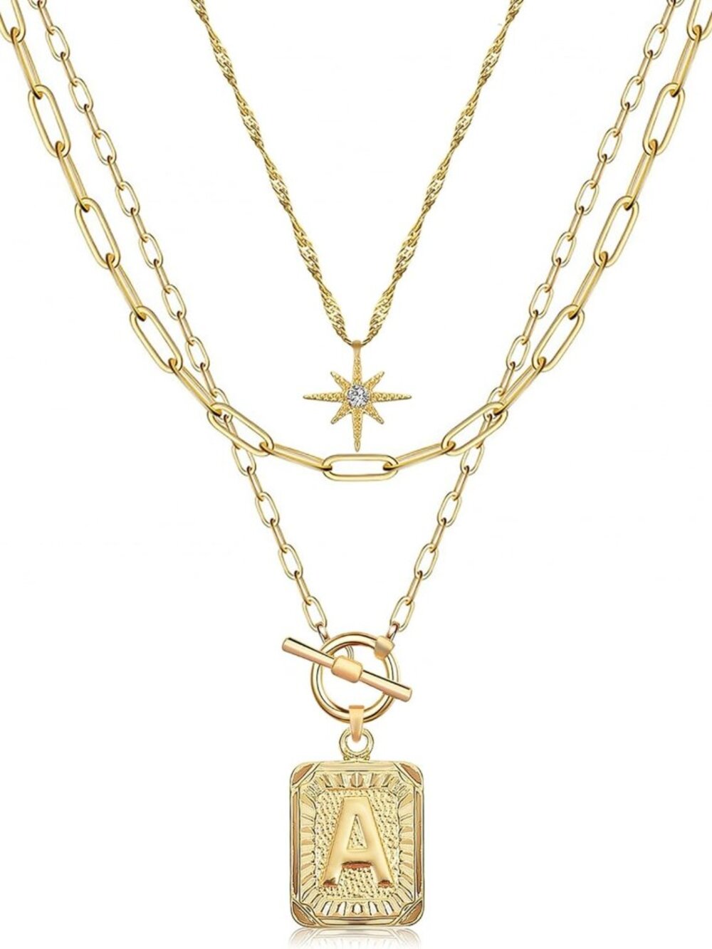Layered Initial Necklaces for Women | Personalized Jewelry | Trendy Gift Idea